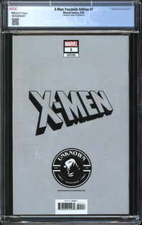 X-Men: Facsimile Edition (2025) #1 Unknown Comics Foil Edition B CGC 9.8 NM/MT