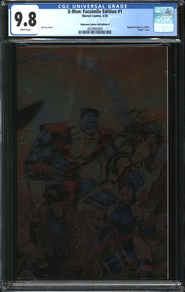 X-Men: Facsimile Edition (2025) #1 Unknown Comics Foil Edition B CGC 9.8 NM/MT