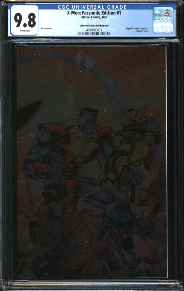X-Men: Facsimile Edition (2025) #1 Unknown Comics Foil Edition B CGC 9.8 NM/MT