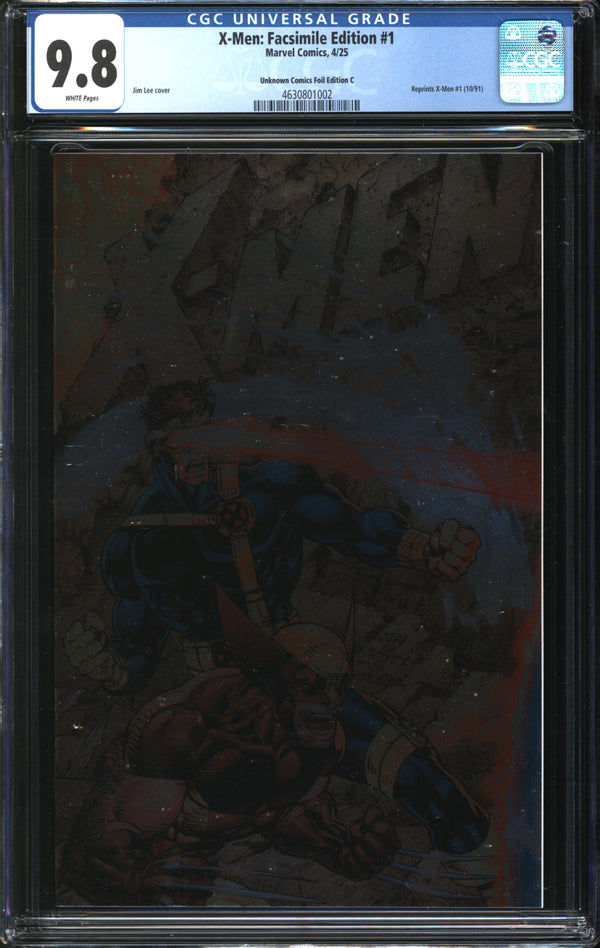 X-Men: Facsimile Edition (2025) #1 Unknown Comics Foil Edition C CGC 9.8 NM/MT