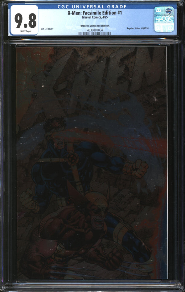 X-Men: Facsimile Edition (2025) #1 Unknown Comics Foil Edition C CGC 9.8 NM/MT