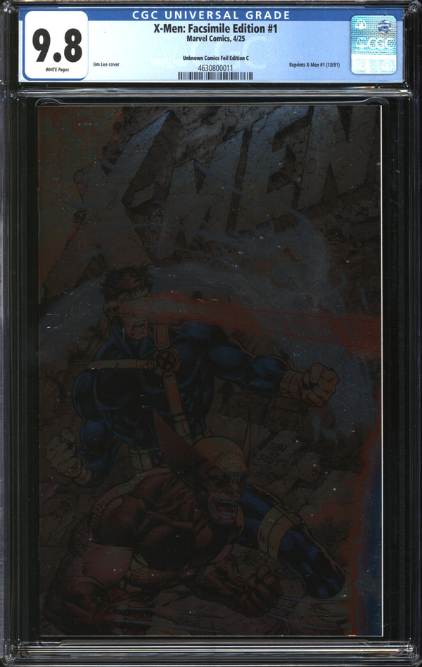 X-Men: Facsimile Edition (2025) #1 Unknown Comics Foil Edition C CGC 9.8 NM/MT