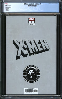 X-Men: Facsimile Edition (2025) #1 Unknown Comics Foil Edition C CGC 9.8 NM/MT
