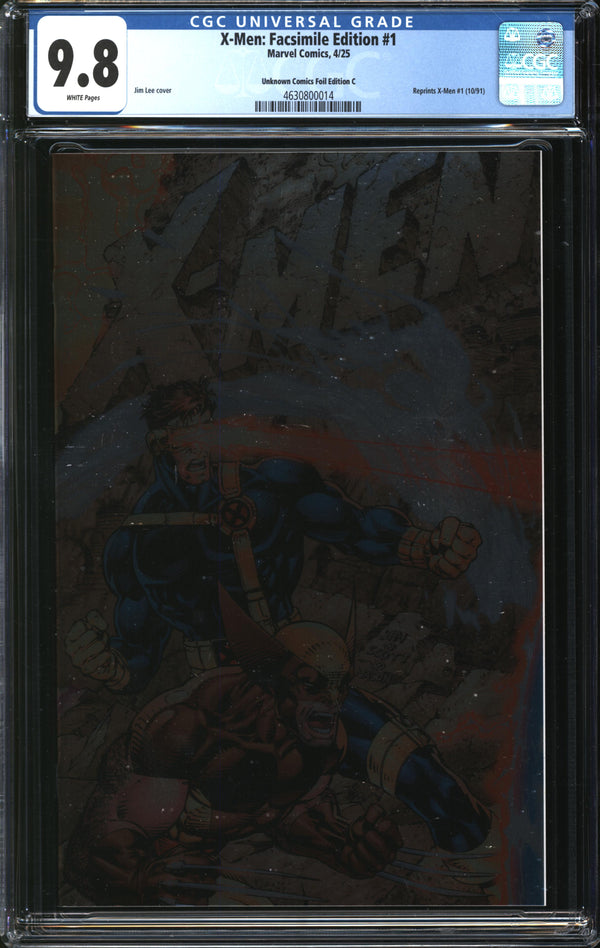 X-Men: Facsimile Edition (2025) #1 Unknown Comics Foil Edition C CGC 9.8 NM/MT