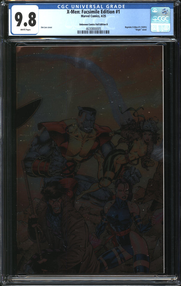 X-Men: Facsimile Edition (2025) #1 Unknown Comics Foil Edition B CGC 9.8 NM/MT