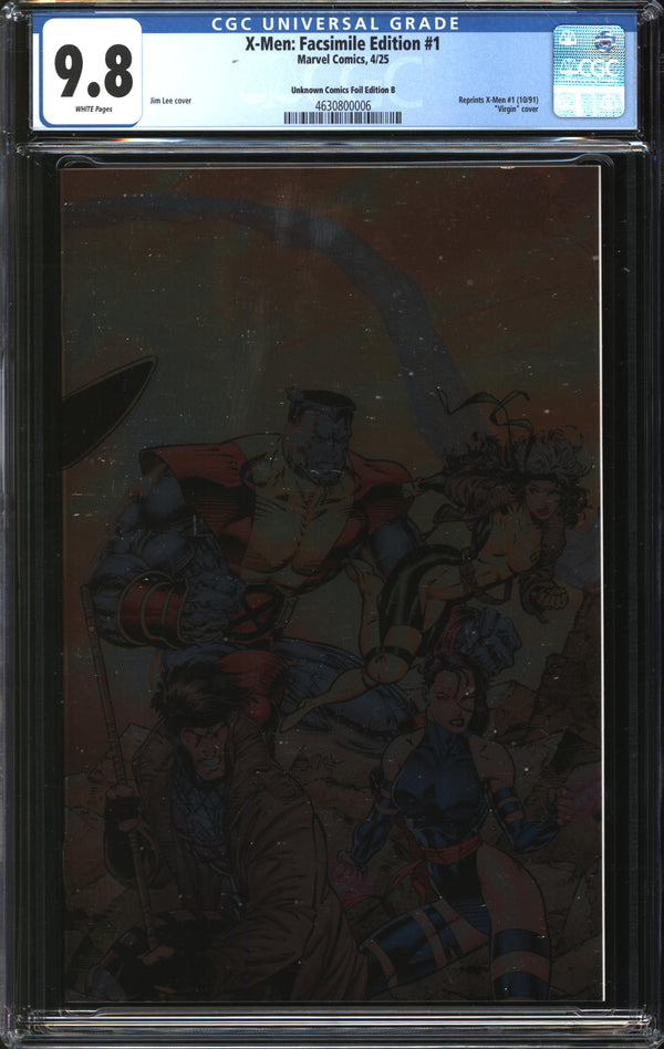 X-Men: Facsimile Edition (2025) #1 Unknown Comics Foil Edition B CGC 9.8 NM/MT