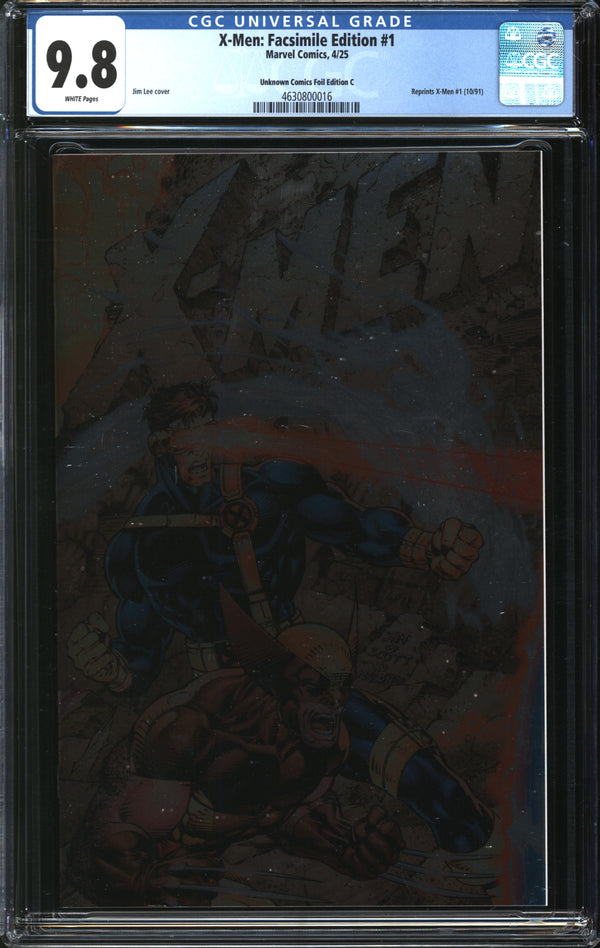 X-Men: Facsimile Edition (2025) #1 Unknown Comics Foil Edition C CGC 9.8 NM/MT