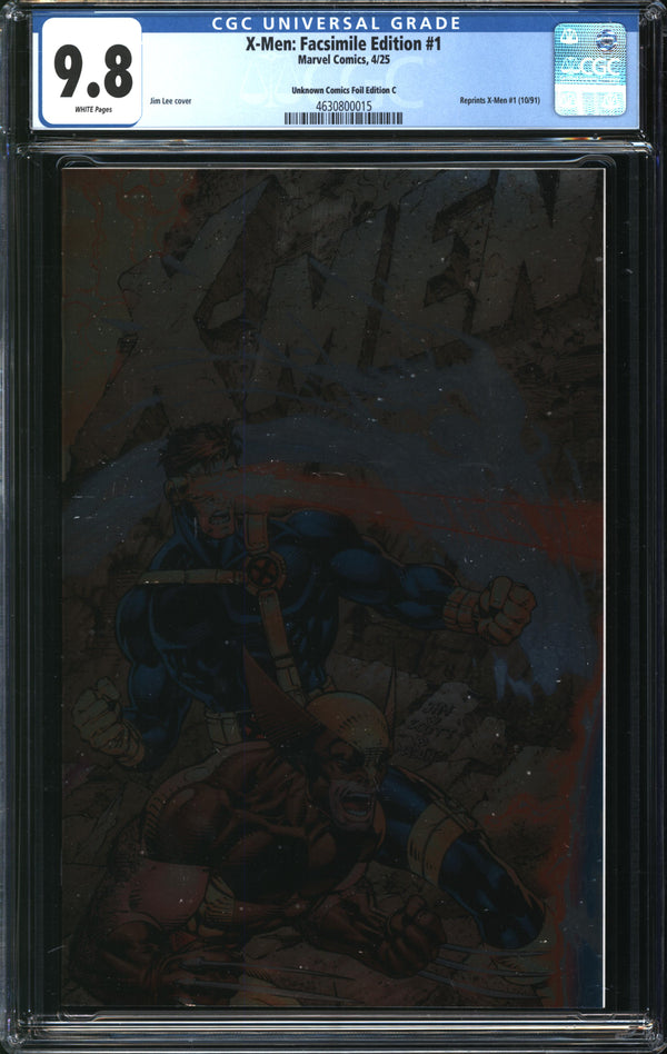 X-Men: Facsimile Edition (2025) #1 Unknown Comics Foil Edition C CGC 9.8 NM/MT