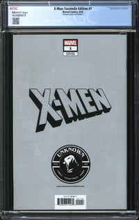 X-Men: Facsimile Edition (2025) #1 Unknown Comics Foil Edition C CGC 9.8 NM/MT