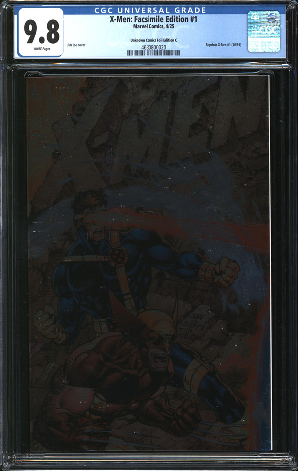 X-Men: Facsimile Edition (2025) #1 Unknown Comics Foil Edition C CGC 9.8 NM/MT