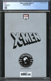 X-Men: Facsimile Edition (2025) #1 Unknown Comics Foil Edition C CGC 9.8 NM/MT