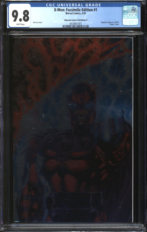 X-Men: Facsimile Edition (2025) #1 Unknown Comics Foil Edition D CGC 9.8 NM/MT