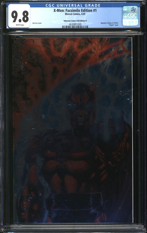 X-Men: Facsimile Edition (2025) #1 Unknown Comics Foil Edition D CGC 9.8 NM/MT