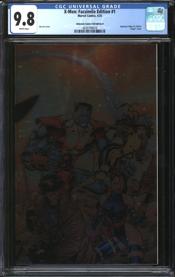 X-Men: Facsimile Edition (2025) #1 Unknown Comics Foil Edition B CGC 9.8 NM/MT