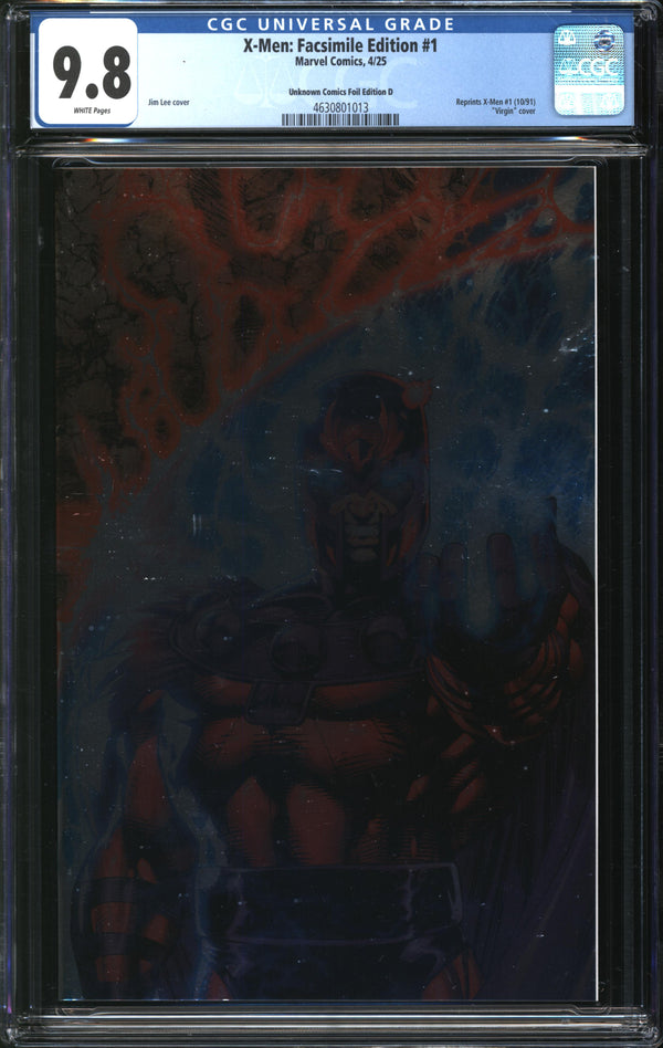 X-Men: Facsimile Edition (2025) #1 Unknown Comics Foil Edition D CGC 9.8 NM/MT