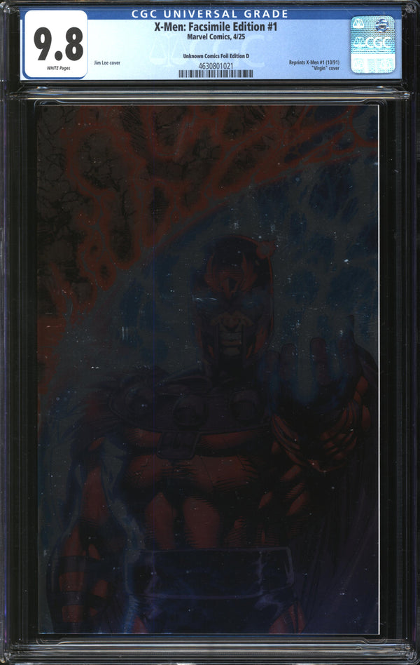 X-Men: Facsimile Edition (2025) #1 Unknown Comics Foil Edition D CGC 9.8 NM/MT