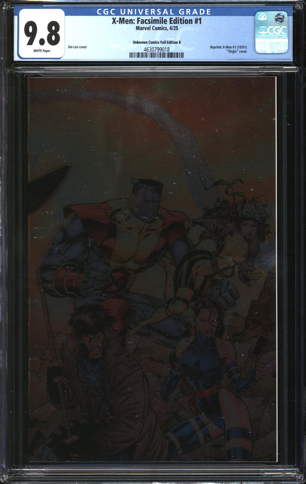 X-Men: Facsimile Edition (2025) #1 Unknown Comics Foil Edition B CGC 9.8 NM/MT