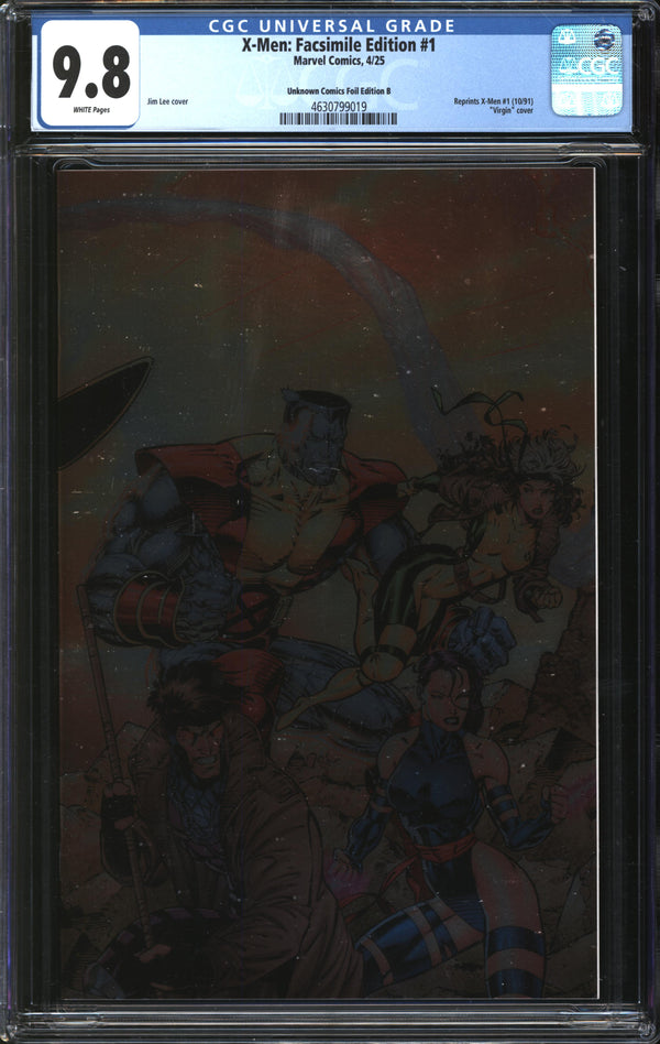 X-Men: Facsimile Edition (2025) #1 Unknown Comics Foil Edition B CGC 9.8 NM/MT