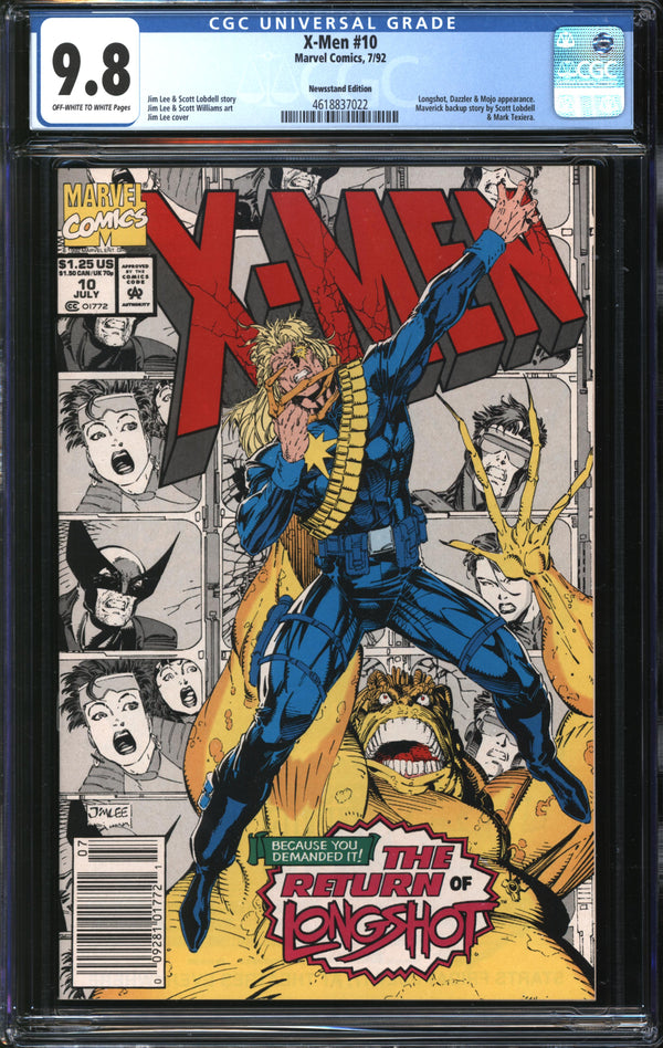 X-Men (1991) #10 Newsstand Edition CGC 9.8 NM/MT