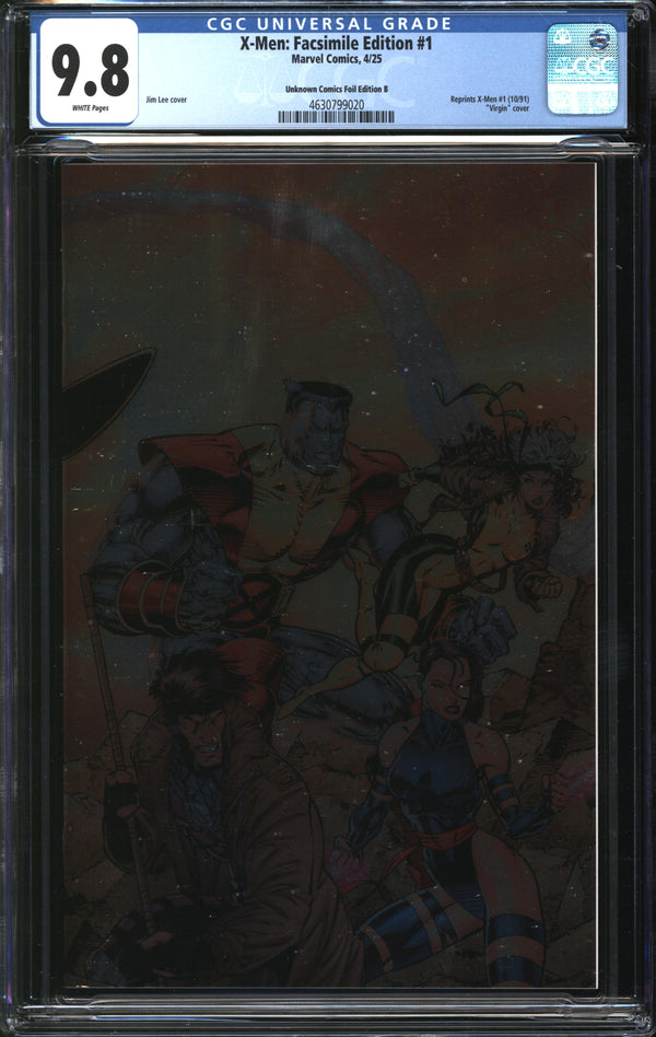 X-Men: Facsimile Edition (2025) #1 Unknown Comics Foil Edition B CGC 9.8 NM/MT