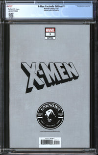 X-Men: Facsimile Edition (2025) #1 Unknown Comics Foil Edition B CGC 9.8 NM/MT