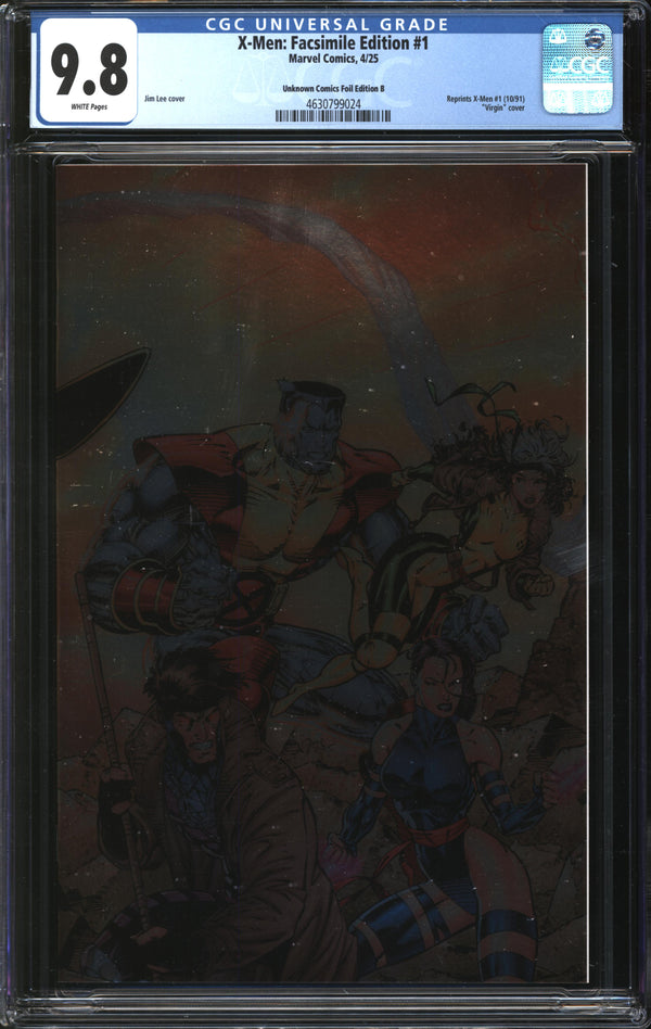 X-Men: Facsimile Edition (2025) #1 Unknown Comics Foil Edition B CGC 9.8 NM/MT