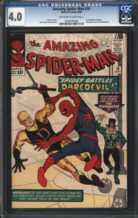Amazing Spider-Man (1963) # 16 CGC 4.0 VG