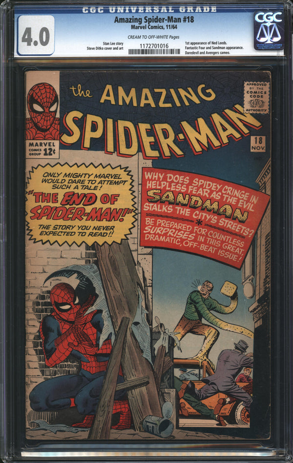 Amazing Spider-Man (1963) # 18 CGC 4.0 VG