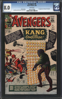 Avengers (1963) #  8 CGC 8.0 VF