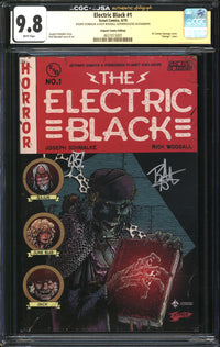 Electric Black (2019) #1 Jetpack Comics Edition CGC x JSA Signature Series 9.8 NM/MT Signed Joseph Schmalke & Rich Woodall