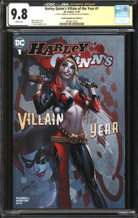 Harley Quinn's Villain Of The Year (2019) #1 JScottCampbell.com Edition A CGC x JSA Signature Series 9.8 NM/MT Signed J. Scott Campbell