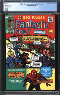 Official Marvel Index To The Fantastic Four (1985) # 2 CGC 9.8 NM/MT