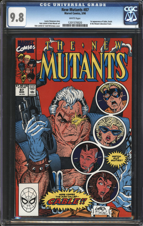 New Mutants (1983) #87 CGC 9.8 NM/MT