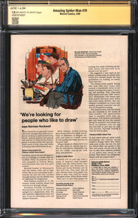 Amazing Spider-Man (1963) # 70 CGC x JSA Signature Series 7.0 FN/VF Signed Stan Lee