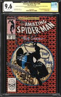 Amazing Spider-Man (1963) #300 CGC x JSA Signature Series 9.6 NM+ Signed Todd McFarlane, David Michelinie, Jim Salicrup, Bob Sharen & Rick Parker