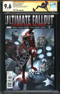 Ultimate Fallout (2011) #4 CGC Signature Series 9.6 NM+ Signed/Sketch Mark Bagley & Signed Brian Michael Bendis