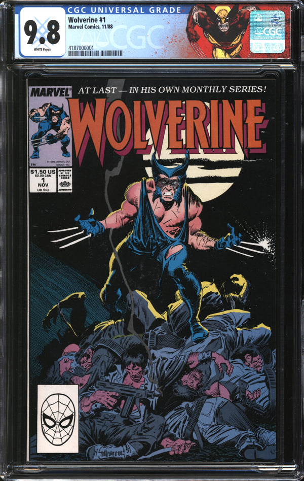 Wolverine (1988) #  1 CGC 9.8 NM/MT