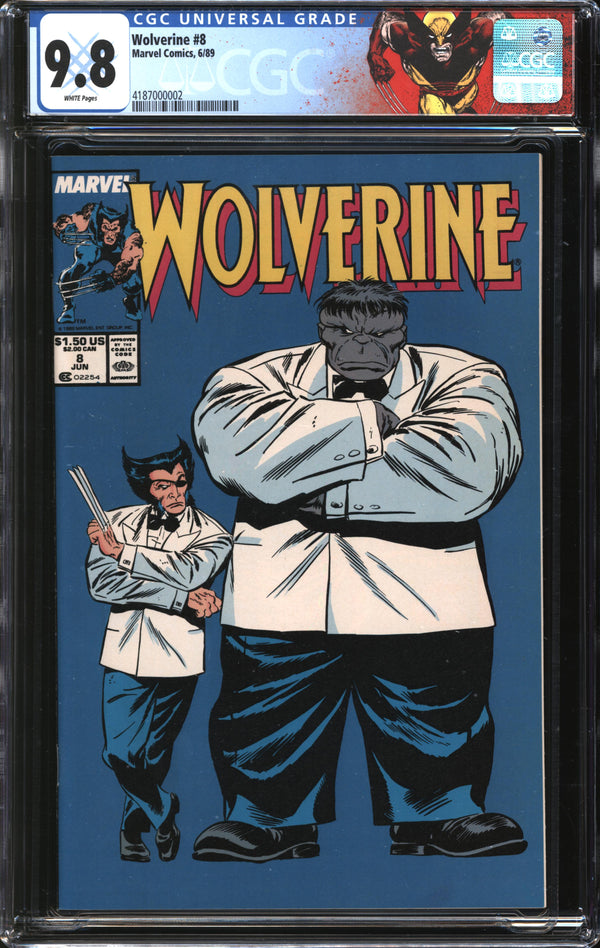 Wolverine (1988) #  8 CGC 9.8 NM/MT