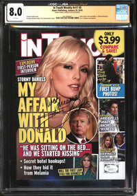 In Touch Weekly (2018) Vol. 17, #5 CGC x JSA Signature Series 8.0 VF Signed Stormy Daniels