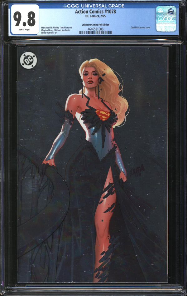 Action Comics (2016) #1078 David Nakayama Unknown Comics Foil Edition CGC 9.8 NM/MT