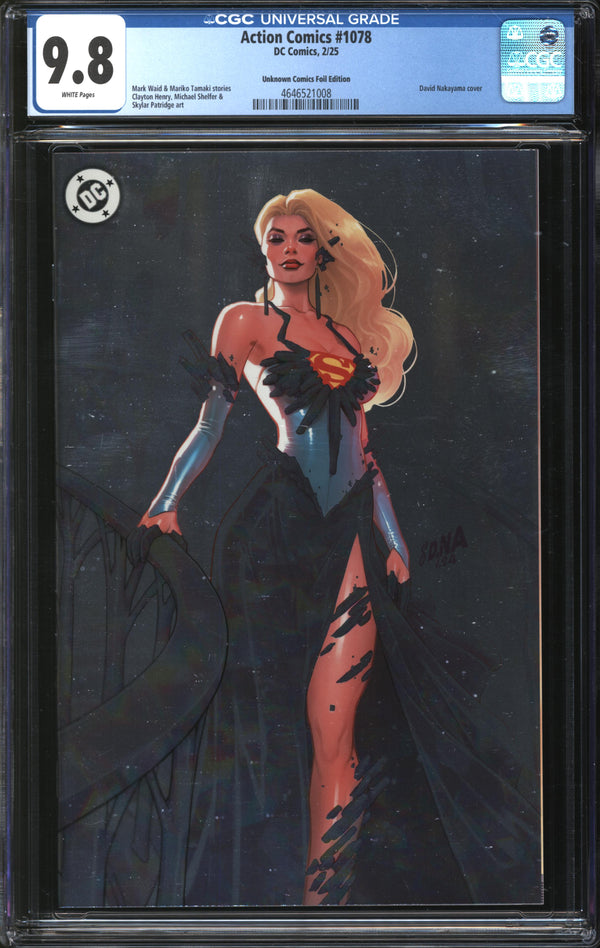 Action Comics (2016) #1078 David Nakayama Unknown Comics Foil Edition CGC 9.8 NM/MT
