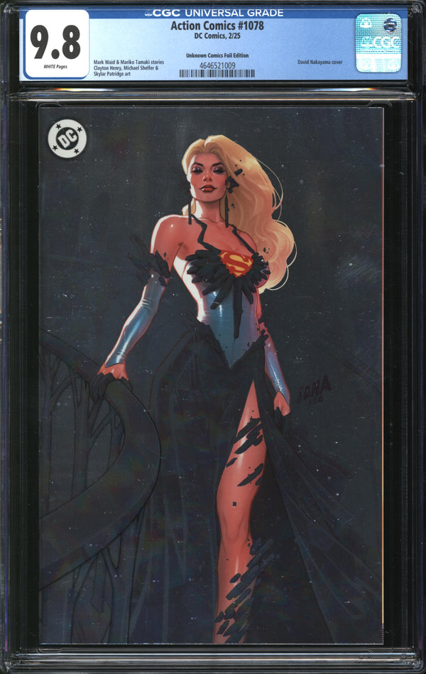 Action Comics (2016) #1078 David Nakayama Unknown Comics Foil Edition CGC 9.8 NM/MT