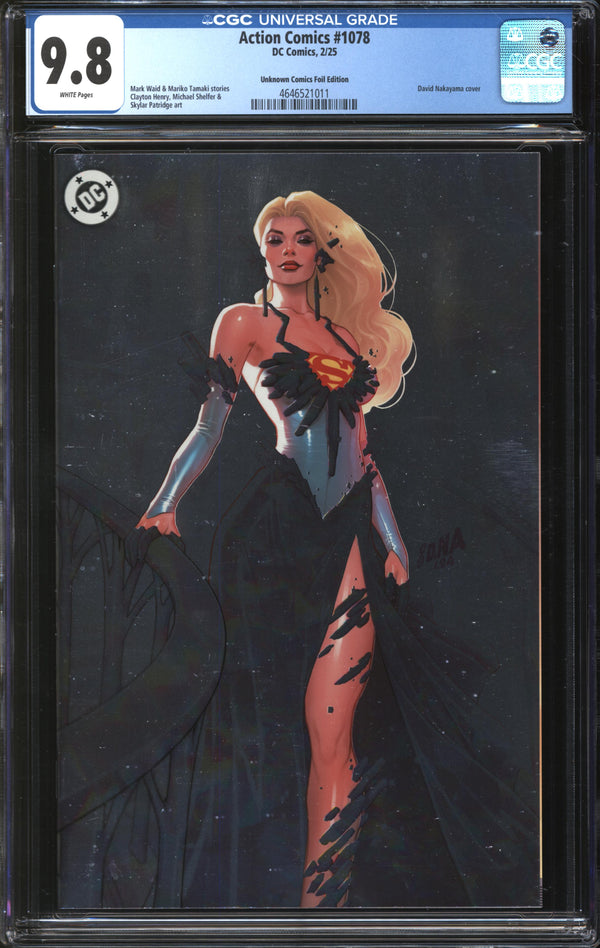 Action Comics (2016) #1078 David Nakayama Unknown Comics Foil Edition CGC 9.8 NM/MT