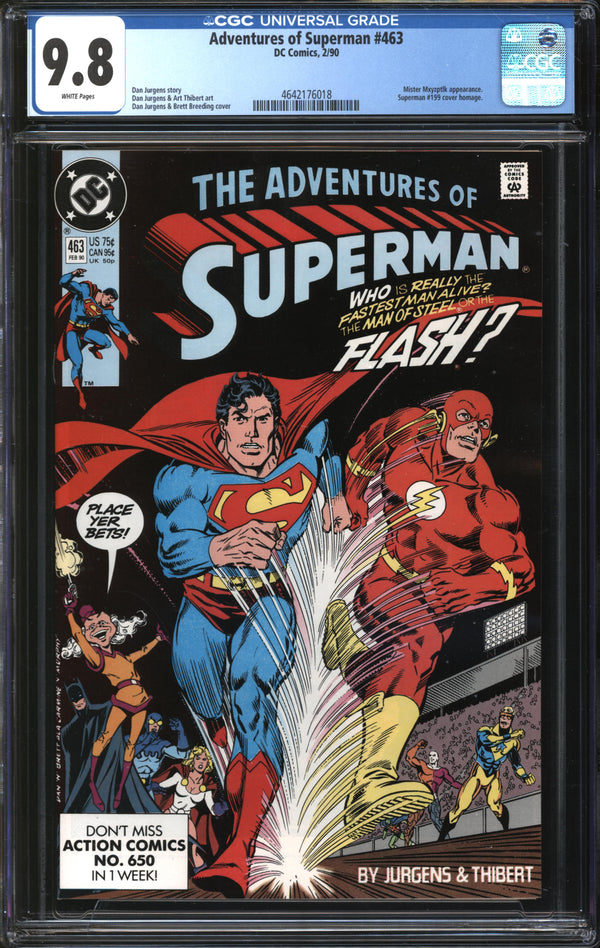 Adventures Of Superman (1987) #463 CGC 9.8 NM/MT
