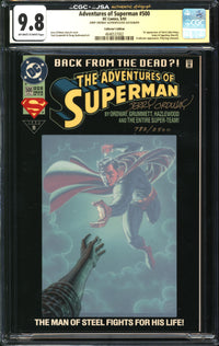 Adventures Of Superman (1987) #500 Collector's Edition CGC x JSA Signature Series 9.8 NM/MT Signed/Numbered Jerry Ordway