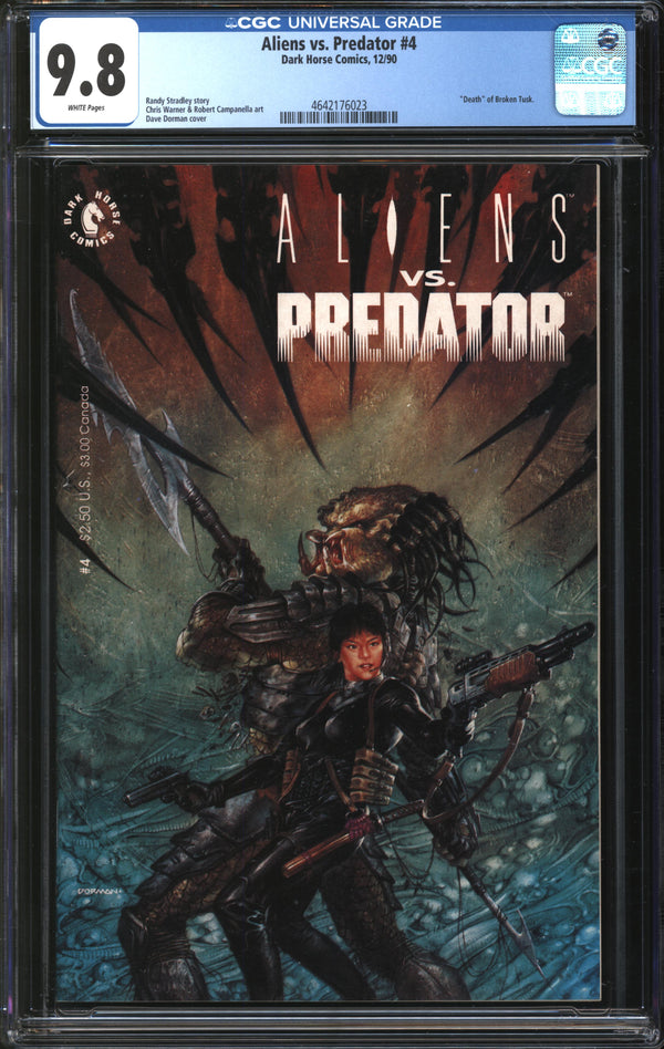 Aliens Vs. Predator (1990) #4 CGC 9.8 NM/MT