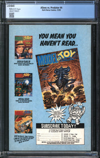 Aliens Vs. Predator (1990) #4 CGC 9.8 NM/MT