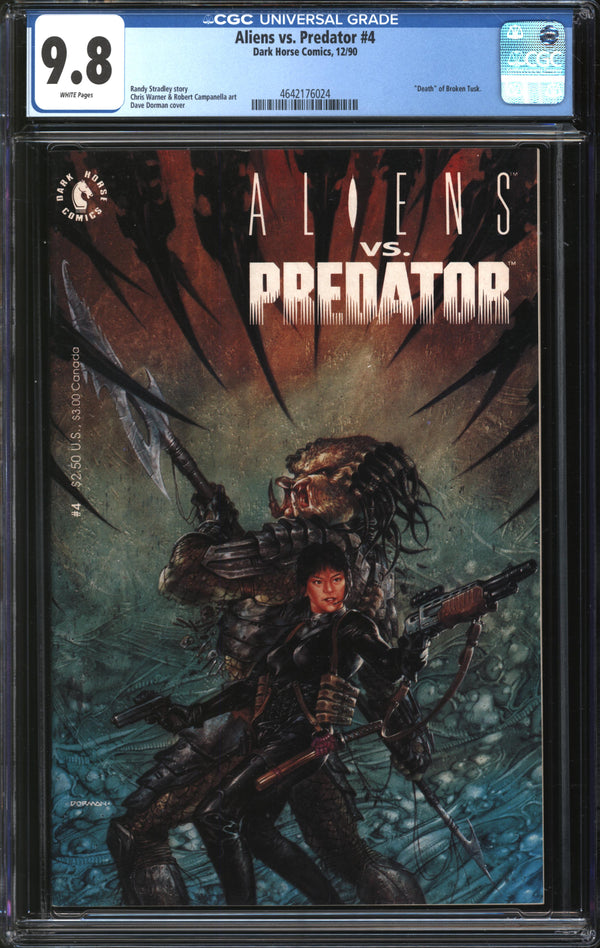 Aliens Vs. Predator (1990) #4 CGC 9.8 NM/MT