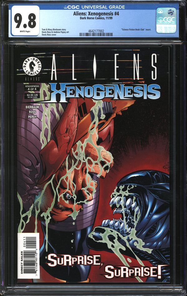 Aliens: Xenogenesis (1999) #4 CGC 9.8 NM/MT