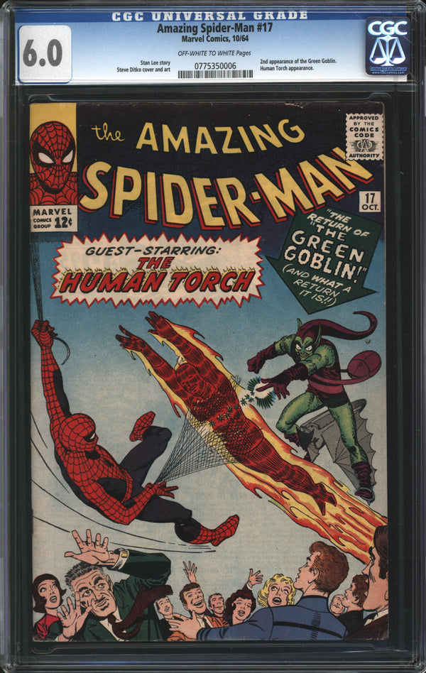 Amazing Spider-Man (1963) # 17 CGC 6.0 FN